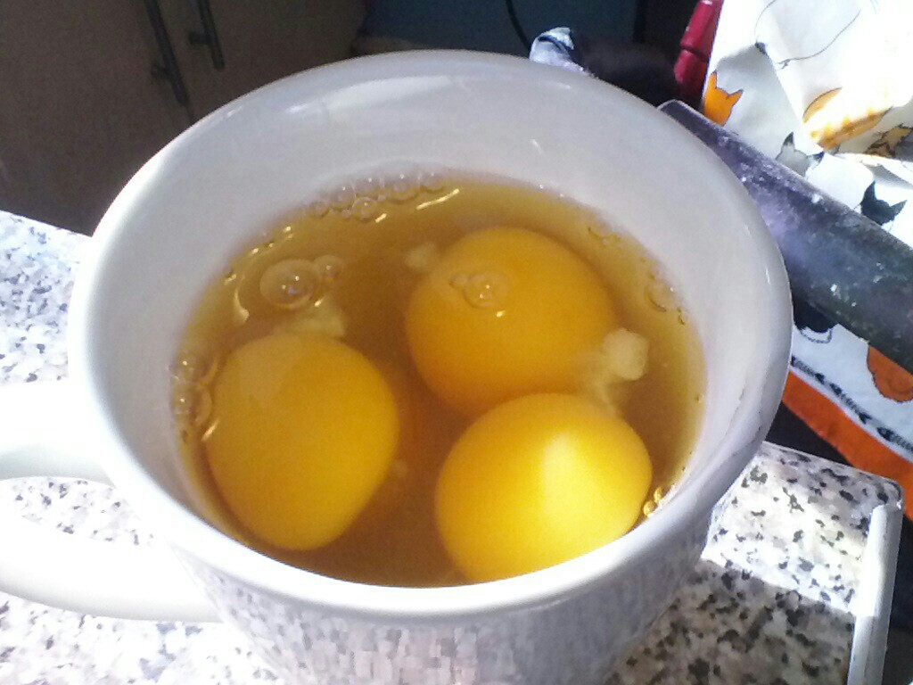 eggs in a cup