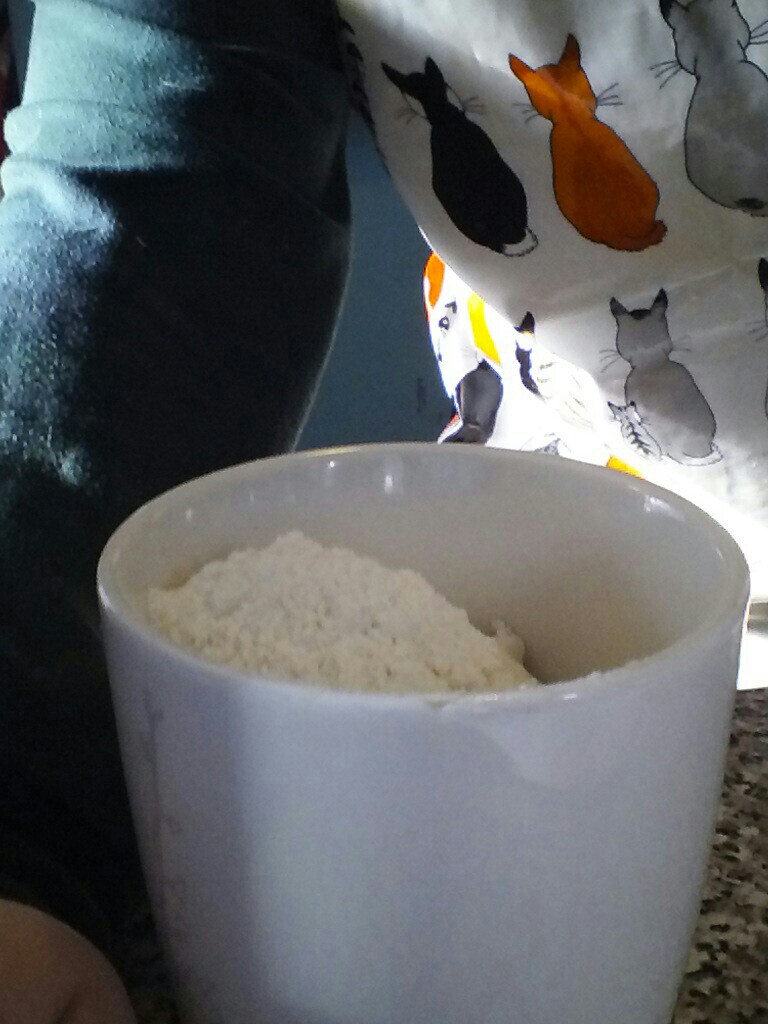 cup with flour