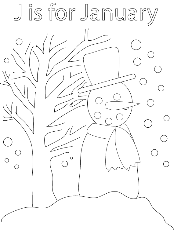 january coloring pages for children - photo #15